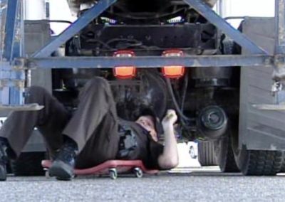 this image shows commercial truck suspension repair in Savannah, GA